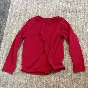 Wonder Nation Vibrant Red Long Sleeve Tee